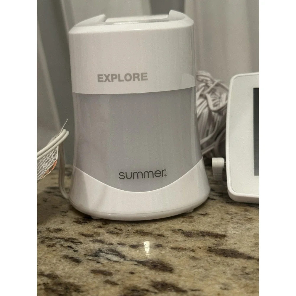 Summer Explore Digital Voice & Picture Baby Monitor w/ Camera Zoom, White
